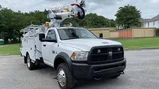 2012 RAM 5500 4x4 BUCKET TRUCK BOOM ALTEC AT37G FOR SALE