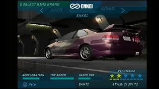 NFS Underground PS2 - Loading Screen Cars