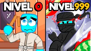 🟨Fui de Ninja NOOBÃO, até Ninja Pro em 1 Vídeo