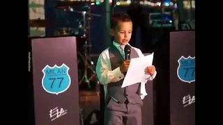 This 7 year old best man made an incredibly special speech for his father ❤️️😭