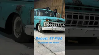 Bagged 65 ford f100. Subscribe for more!