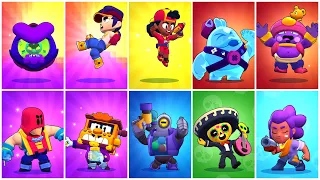 All 55 Brawlers UNLOCKING ANIMATIONS & Release Dates - Eve Update | Brawl Stars