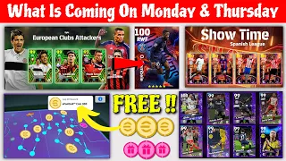 What Is Coming On Monday & Next Thursday In eFootball 2024 Mobile !! Free Epic Player & Free Coins 🤩