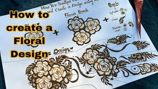 Henna Classes Day 6 |How to create a floral Design step by step tutorial | Henna Classes By Thouseen