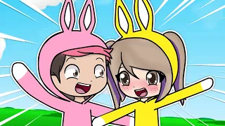 LYNA Y CHOCOBLOX SE CONVIERTEN en CONEJOS! en SUPER BUNNY MAN 🥕🐰