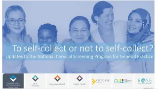 To self-collect or not to self-collect? National Cervical Screening Program webinar (10 August 2022)