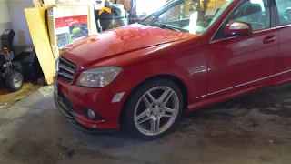 W204 C-Class H&R Sport Lowering Springs w/5mm Pads Before & After