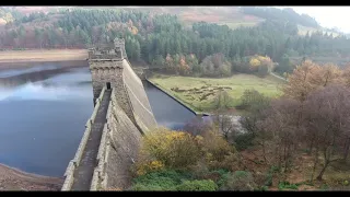 Upper Derwent by drone
