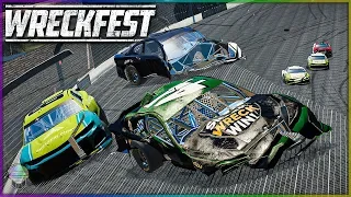 DRIVING ON THE FENCE! | Wreckfest NASCAR