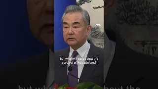 Chinese foreign minister says ‘injustice against Palestinians’ lies at the root of conflict