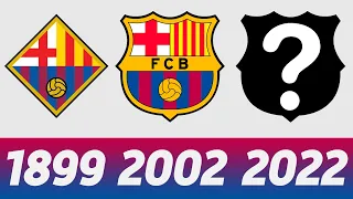 The Evolution of FC Barcelona Logo | All FC Barcelona Football Emblems in History