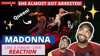 MADONNA  LIKE A VIRGIN BLONDE AMBITION TOUR THE NIGHT SHE ALMOST GOT ARRESTED! REACTION!