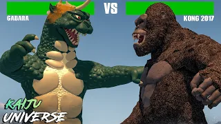 Gabara vs Kong 2017 With Healthbars - Kaiju Universe