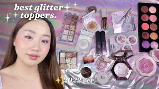 THESE ARE THE BEST GLITTER TOPPERS✨🤩💖 Swatches & Try-Ons | 🎬2022 Ver. | Stacy Chen