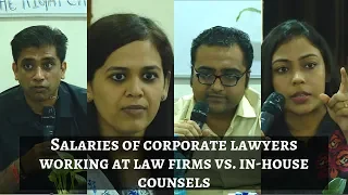 Salaries of corporate lawyers working at law firms vs  in house counsels