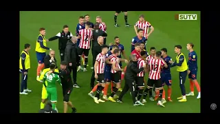 Sheffield United vs Blackpool (huge fight!!)🥶😡4 RED CARDS #sheffield #blackpool