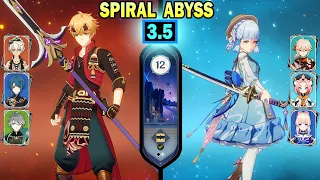 Thoma Burgeon & Ayaka Freeze Team | Spiral Abyss 3.5 Floor 12 | Genshin Impact