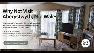 Static caravan based on Prom  row on Aberystwyth Holiday Village (Mid Wales Caravan Holidays)