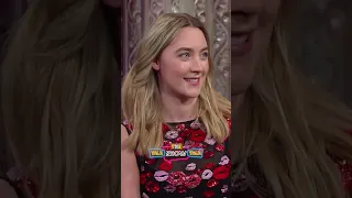 Saoirse Ronan Teaches Stephen Colbert An Irish Accent #saoirseronan #stephancolbert