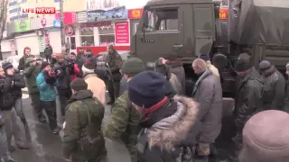 Позорный проход "киборгов" по Донецку. 22.01.2015