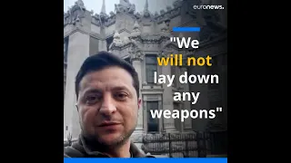 Zelenskyy: "We will not lay down any weapons"