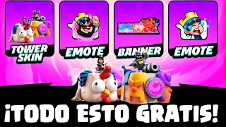 CÓMO CONSEGUIR EMOTES, SKIN de TORRE y MUCHO MAS ¡GRATIS! Noticias Clash Royale #SquadBusters