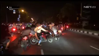 Dalam Sekejap, Tim Tiger Bikin Puluhan Motor Aksi Balap Liar  Berhamburan - 86