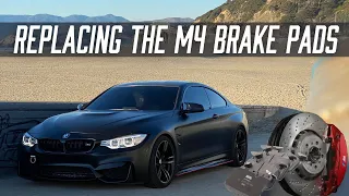 BMW M3/M4 OEM Brake Pad DIY Install | Bedding New Pads | F80 F82 F83 F87 Brake Service!