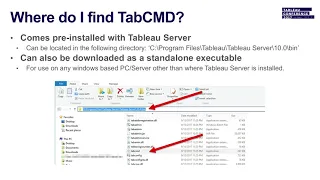 Server tools 102: Take command with Tabcmd