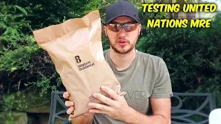 Testing United Nations MRE (Meal Ready to Eat)