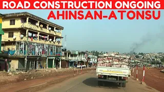 Ahinsan - Atonsu Road Construction Ongoing in Kumasi, Ghana.