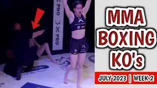 MMA & Boxing Knockouts, July 2023 | Week 2