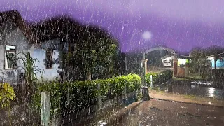 Peaceful Night Rain Sounds in a Sweet Village: Soothing Rain Sounds for Relaxation and Sleep