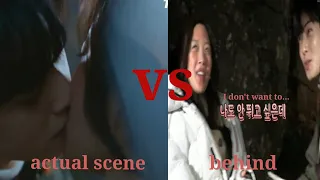 Kissing scene Actual VS. Behind | True Beauty episode 8