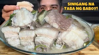 Taba ng Baboy Sinigang | Pork Belly Fats Mukbang Asmr | Filipino Food Mukbang Philippines