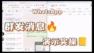 WhatsApp群发消息，演示实操，快速唤醒休眠客户#WhatsApp插件