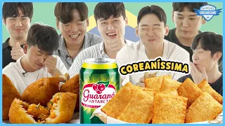 HOMENS COREANOS PROVAM COMIDA BRASILEIRA | Coreaníssimo Prova 2 | Coreaníssima