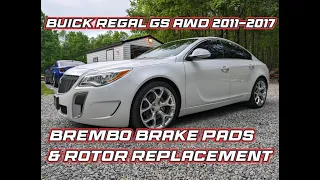 2017 Buick Regal GS Front Brembo Brakes & Rotors Replacement