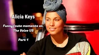 Alicia Keys | Funny/Cute moments on The Voice US