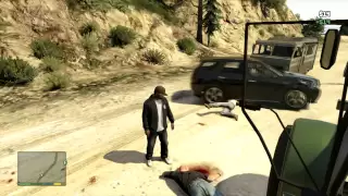 GTA V: Unscripted NPC Police Shootout! (EPIC moment @ 1:46)