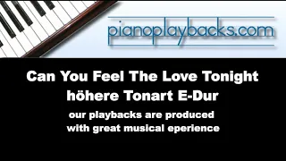 Can You Feel The Love Tonight (Kann es wirklich Liebe sein?) Playback Instrumental Demo E-Dur