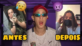 REAGINDO AS FOTOS DE ANTES & DEPOIS DAS INSCRITAS!! #2 ( Jhow Alvess )