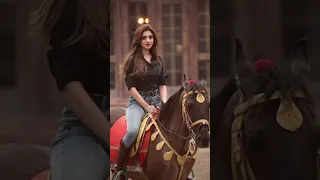 Jannat Mirza shoot with horse in dubai | Viral tiktok video