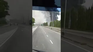 Factory fire in Malaysia