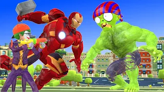 Gym Nick Hero Transform Ironman Protect City Zombie - Scary Teacher 3D Funny Animation