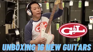 Unboxing 16 Brand New G&L USA Fullerton Deluxe Guitars And Basses!