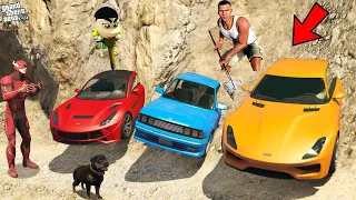 GTA 5: FRANKLIN AND SHINCHAN Found BURIED "FLASH SUPERCARS" in GTA 5! (GTA 5 mods)