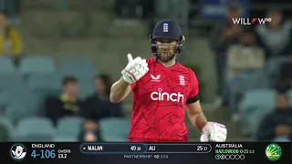 Dawid Malan 82 runs vs Australia| 2nd T20I - Australia vs England