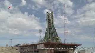 Вывоз РКН Союз-ФГ с ТПК Союз ТМА-04М/SoyusTMA-04M