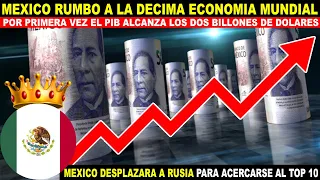 Economía Mexicana llega a los DOS BILLONES superará a Rusia y se convertirá en la #11 del mundo